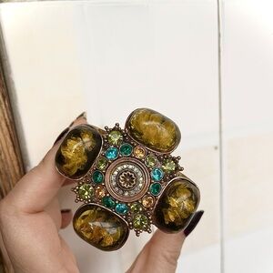 Intricate Gold Cuff Bracelet